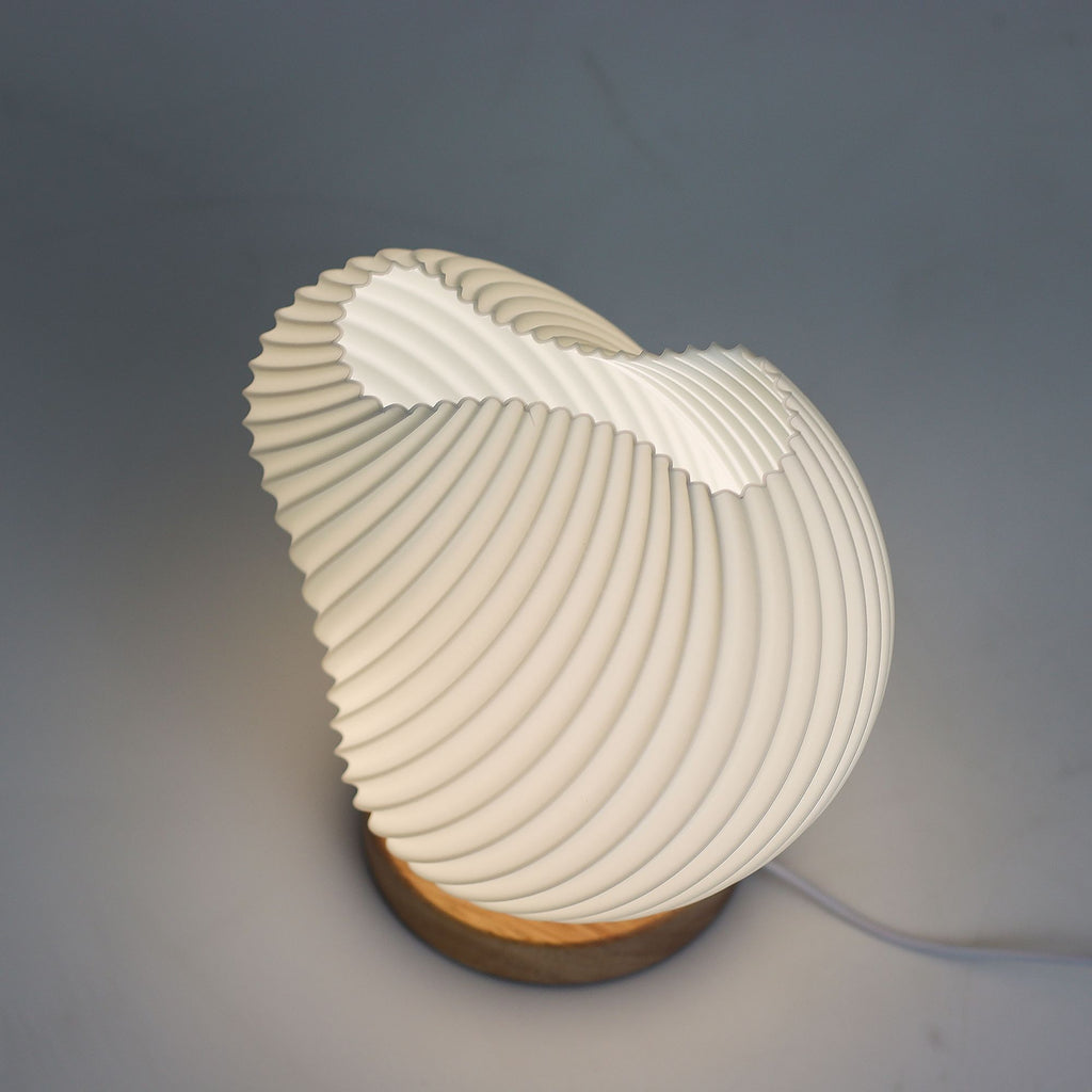 New Wave Twisted Shell Lamp – USB, 3 Light Settings