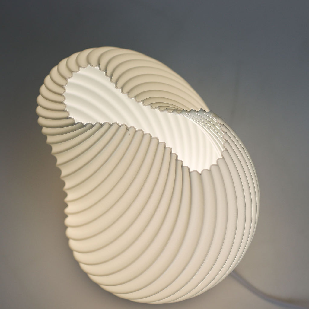 New Wave Twisted Shell Lamp – USB, 3 Light Settings