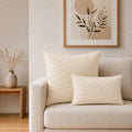 Classic Cushion Cover - Neutral Geo Creme - 60x60cm - Jumbo Style