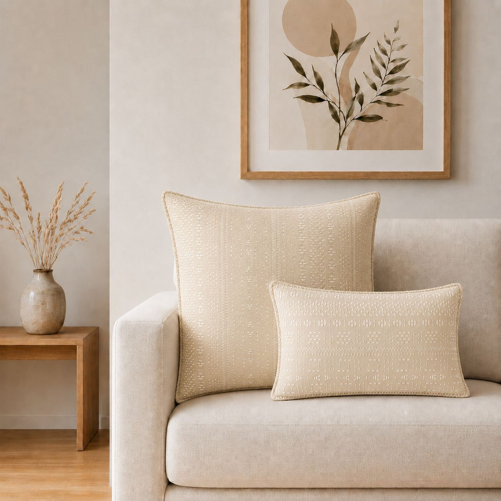 Classic Cushion Cover - Soft Stone- 60x60cm - Jumbo Style